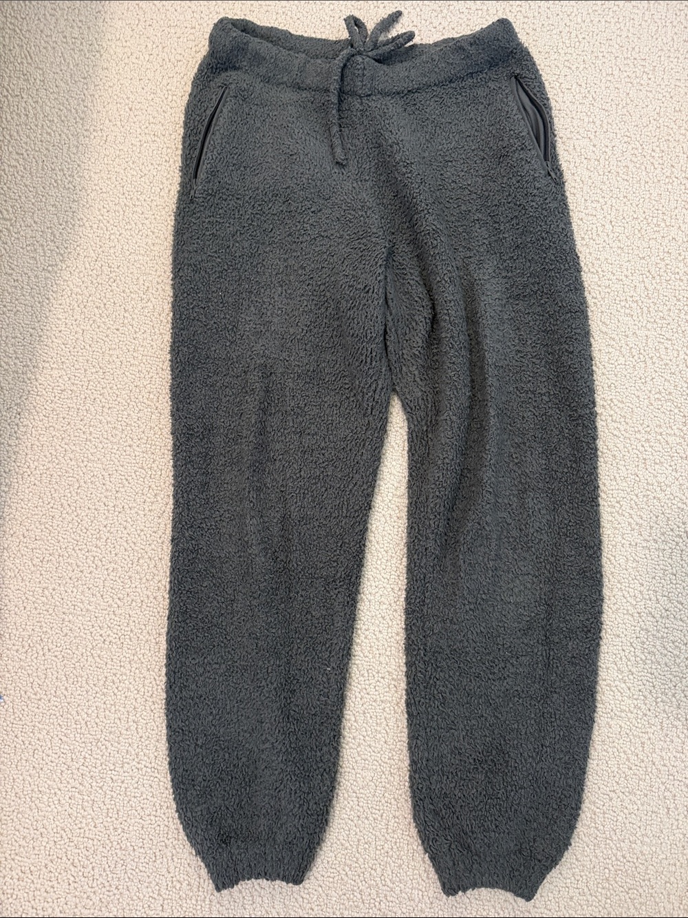 SKIMS Fleece Drawstring Joggers - Charcoal Gray